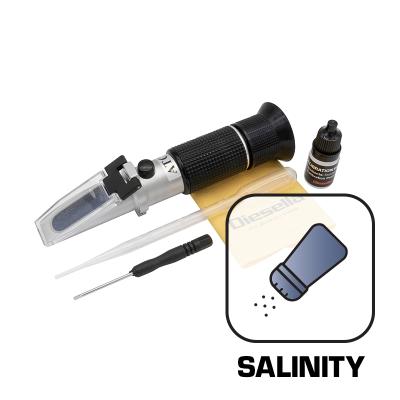 Refractometer Salinity  (0-28% Salt / 0-32% Brix) with 